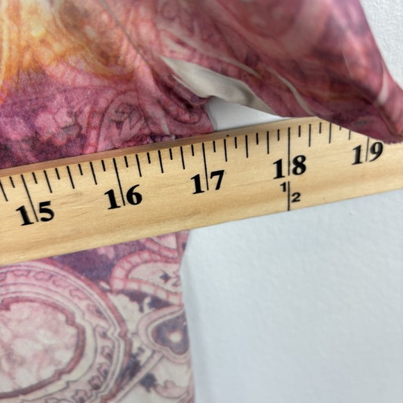 Unity World Wear Babydoll Top Womens M  Smocked  Flutter Boho - Picture 5 of 7